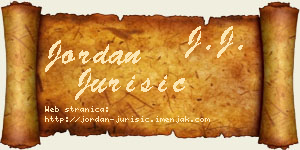 Jordan Jurišić vizit kartica